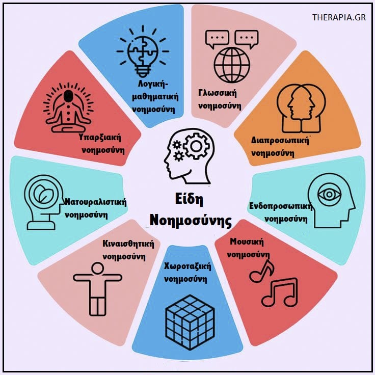 Νοημοσύνη, Είδη νοημοσύνης, Τύποι νοημοσύνης