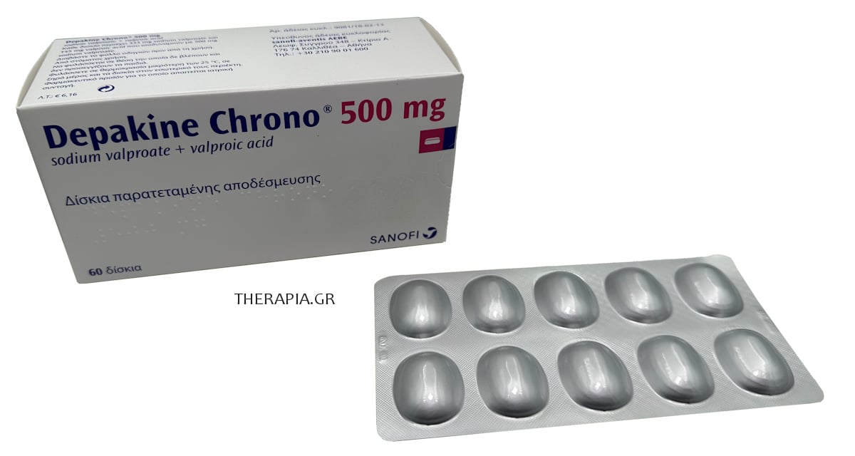 Depakine, Χάπια, Depakine 500mg, Depakine Chrono, Δεπακιν, Ντεπακιν