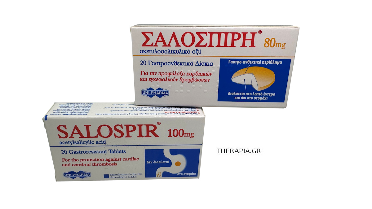 Salospir, Σαλοσπιρ, 80mg, 100mg, Χάπια, Τιμή, Που βοηθάει